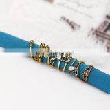 10x Vintage Rings Tribal Ethnic Knuckle Hippie Stone Joint Ring Set Jewelry thumbnail-5