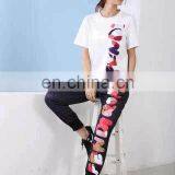 2015 New White Top and Long Pants Hot Sell Two Piece Set thumbnail-3