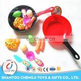 2017 New Design Children Play Cooking Set Plastic Educational Pretend Food Toy