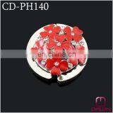 Red Flower Folding Purse Hook CD-PH140