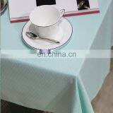 Factory Direct Supply Custom Waterproof Tablecloth Mint Green Pure Fresh Jacquard Party Table Cloth for Home Wedding Restaurant thumbnail-4