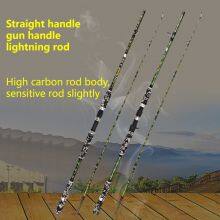 Black Casting Straight Handle Telescopic Fishing Rod Tools China Super Hard Hand Rod thumbnail-2