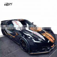 Carbon Fiber Front Lip for Chevrolet Corvette C7 Side Skirts Rear Trunk Spoiler thumbnail-2