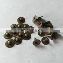 Custom Brand Anti Brass Metal Large Leather Nipple Jeans Rivet Button