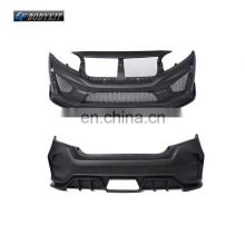 Factory wholesale body kit auto parts black front bumper rear bumper for Civic 10th