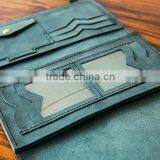 New Designer Hand-made Cowhide Leather Wallet Retro Couples Wallet Unisex Wallet Purse thumbnail-3