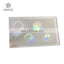 84*52mm Transparent Hologram Lamination Overlay for IDs thumbnail-2