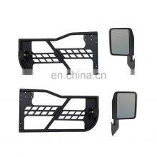Tubular Half Doors With Reflection Mirrors For Jeep Wrangler JK 2 Door 2007-2017