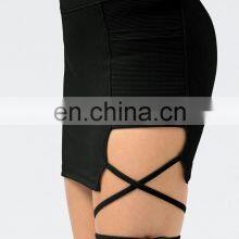Newest Design Sexy Straps Golf Tennis Sports Mini Skirt Side Pocket Women Workout Running Sportswear Fitness Yoga Clothes thumbnail-4