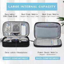 Travel Portable Waterproof Double Layers All-in-One Storage Bag For Cord, Charger, Phone, Earphone thumbnail-3