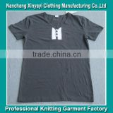 men's 100% polyester v neck t-shirt garment t-shirt/V neck T-shirt factory/Garment T-shirt manufacturer