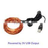 flexible multi modes usb powered 5V rgb copper wire led string lights