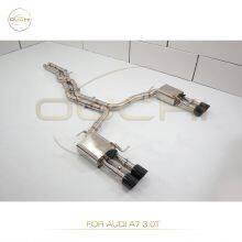 304 Stainless Steel Cat-Back Exhaust System for Audi A1/A6 A7 C8/ R8 V8 MK1 High Performance Exhaust Electronic Valve With Tips thumbnail-3