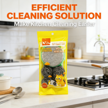 Wholesale Stainless Steel Scourer Kitchen Clean Sponge Pad Set thumbnail-3