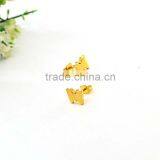 Ladies Earrings Designs Pictures Little Butterfly Gold Jewelry Earrings Stud thumbnail-2