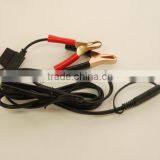 UL SPT -2 18 AWG Cable With SAE Plug to 15 A Battery Clip Cable Assembly thumbnail-1