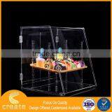 2016 New Hot Selling Acrylic Cake Display Cabinet Case With Flexible Shelves