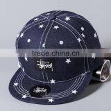 Hot Popular Star Printed Applique Sewed Man Women Flat Snapback Custom thumbnail-3