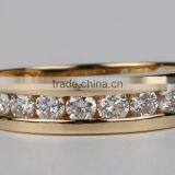 Wholesale Jewelry 2015 Fashion Design 925 Silver Ring Flower CZ Gold Plated Ring thumbnail-5