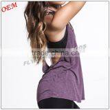 Wholesale Womens Top Quality Cotton Adjustable T-back Strap Gym Tank Top thumbnail-6