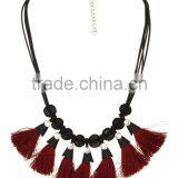 Trendy Fashion Tassel Rhinestone Necklace thumbnail-2