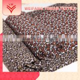 Custom Polyester Cotton Leopard Printed Fabric Design