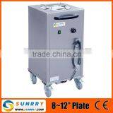 Hot Sale Commercial 8-12" Diameter Electric Commercial Restaurant Food Plate Warmer Trolley Cart for CE thumbnail-2