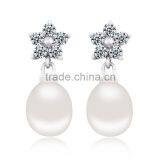 CYW China Popular 925 Sterling Silver Imitation Pearl Earrings Jewelry Wholesale thumbnail-2