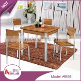 2015 dining room furniture custom dinner table cheap modern square walnut wood dining table sets with 4 chairs                        
                                                Quality Choice