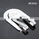 Customized Brand Name High Polished Stainless Steel Metal Laser Engraved Money Clip thumbnail-5