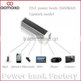 lipstick power bank The cheapest and hotselling L261 2600mah external backup battery charger