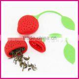 Tea Balls Factory Wholesale High Quality Color Silicone Strawberry Silicone Tea Strainers thumbnail-1