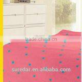 Blanket Manufacturer Pink Sweet Wave Point Design Easy Carry Extra Soft Two Sides Fleece Blanket Flannel Blanket thumbnail-2
