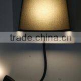 CE/RoHS 2 Years Warranty 9.3w Modern Fabric and Aluminium Wall Lights