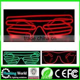 COSPLAY Christmas el wire led shutter glasses