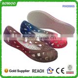 China Comfortable Flat Sexy PVC Jelly net shoes