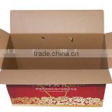 Custom Colorful Foldable Cardboard Box, Corrugated Fruit Carton Box, Corrugated Carton Box