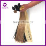 OEM 100% Mini Tip Pre Bonded Keratin Russian Human Hair Extensions Keratin Bond U Flat V Tip U Nail Tip Human Hair Extensions thumbnail-6