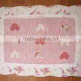 Valentine Day Heart Vintage Lace Patchwork Quilted Cotton Bedroom Bath Floor Mat Rug thumbnail-1