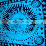 Sychedelic Celestial Tapestry, Sun & Moon Tapestry, Dorm Decor - Beach Picnic Sheet - Hanging Wall Art - Yoga Decoration, Indian thumbnail-1