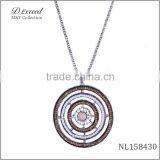 Fashion Women Big Disk Drop Pendant Jewelry Necklace