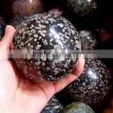 natural rock snow flake stone spheres crystal balls centerpieces