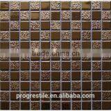 Gold Metal Mosaic, Stainless Steel Mosaic, Decorative Wall Mosaic Tiles (KM1001)