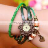 In Stock Women's Ladies Girls Retro Charming Xmas Party Brithday Gift Heart Dress Quartz Wrist Hand Vintage Ladies Watch thumbnail-2