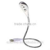 2016 New Arrival Flexible USB 3 LED Night Light Lamp for Laptop PC Notebook