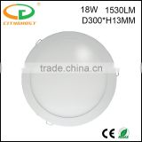 Super Energy Saving Green Lighting D300*H13MM 1530LM 3 Years' Warranty Ceiling Lighting LED Round Panel 18W
