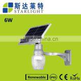 6w led apple IP65 PIR sensor solar led garden light