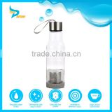 bpa free clear fashion cheap popular outdoor camping plastic water bottle with tea filter