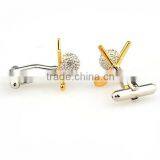 Customized Two Tone Novelty Fashion Jewelry Brass Cufflinks thumbnail-4