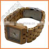 Wholesale Fashion Bamboo Watch Men Custom Logo Wrist We Wood Watch Cheap Handmade Leather Strap And 2015 Women Wooden Watches thumbnail-3